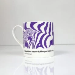 Peak District – Contour Mugs Set Of 4 – #04 -Kitchenware Store Bleaklow Moor Pennine Way Front 1024x1024 1