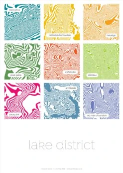 Lake District - 9 Treasured Places - Fine Art Print -Kitchenware Store CRLD9 50 702022WHITEsmll