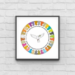 Peace, Love & Each Other - Maya Angelou - Fine Art Print