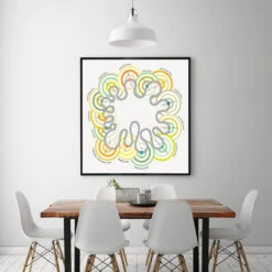 Exercise – Flower Power Zones - Fine Art Print -Kitchenware Store Exercise on Wall small