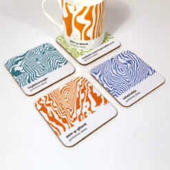 Yorkshire Dales Contour Design – Coaster Set 01
