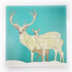 Christmas Cards - Iconic - Super Snowflake & Red Deer - Set Of 8 -Kitchenware Store IMG 4449