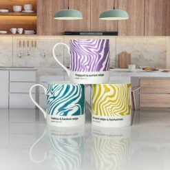 Peak District – Contour Mugs Set - Derwent, Froggatt & Baslow