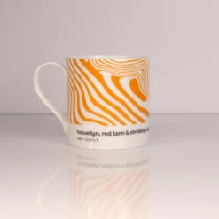 Helvellyn, Red Tarn & Striding Edge - Lake District Contour Mug