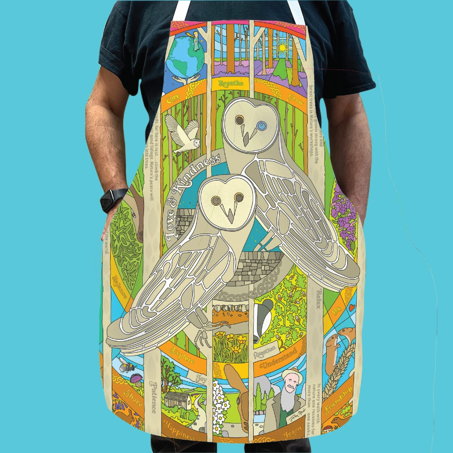 Wisdom Of The Woods - Love Nature - Cotton Apron 1 Wisdom Of The Woods - Love Nature - Cotton Apron