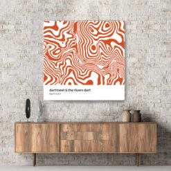 Dartmeet & The Rivers Dart - Dartmoor Contour Canvas