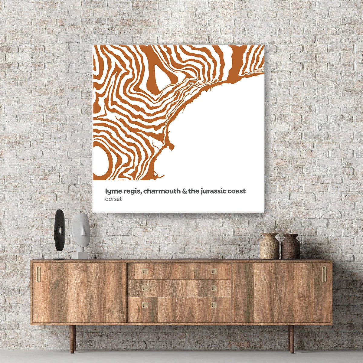 Lyme Regis & The Jurassic Coast - Dorset - Contour Range Canvas 1 Lyme Regis & The Jurassic Coast - Dorset - Contour Range Canvas