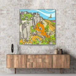 Curbar Edge Overlooking Curbar Gap - Peak District - Canvas