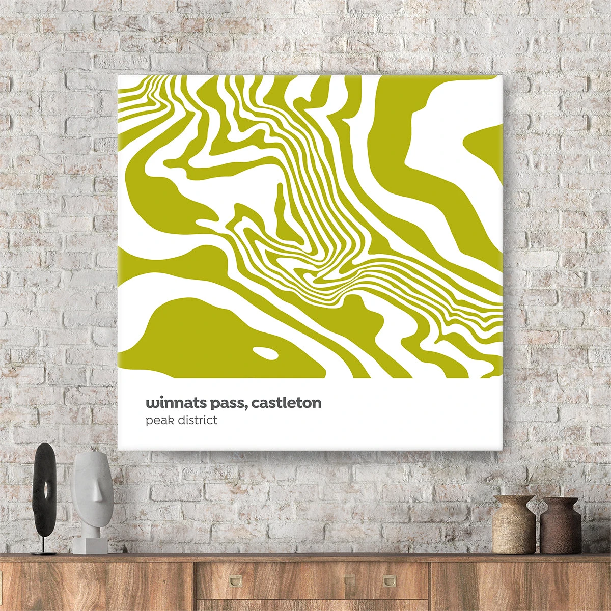 Winnats Pass, Castleton - Peak District - Contour Range Canvas 2 Winnats Pass, Castleton - Peak District - Contour Range Canvas - Image 2