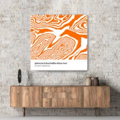 Glencoe - Aonach Eagach Ridge - Scottish Highlands - Contour Range Canvas