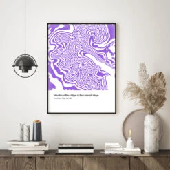 Cuillin Ridge - Isle Of Skye Contour Print