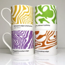 Peak District – Contour Mugs Set Of 4 – #02 -Kitchenware Store PD Contour Mug Set 2