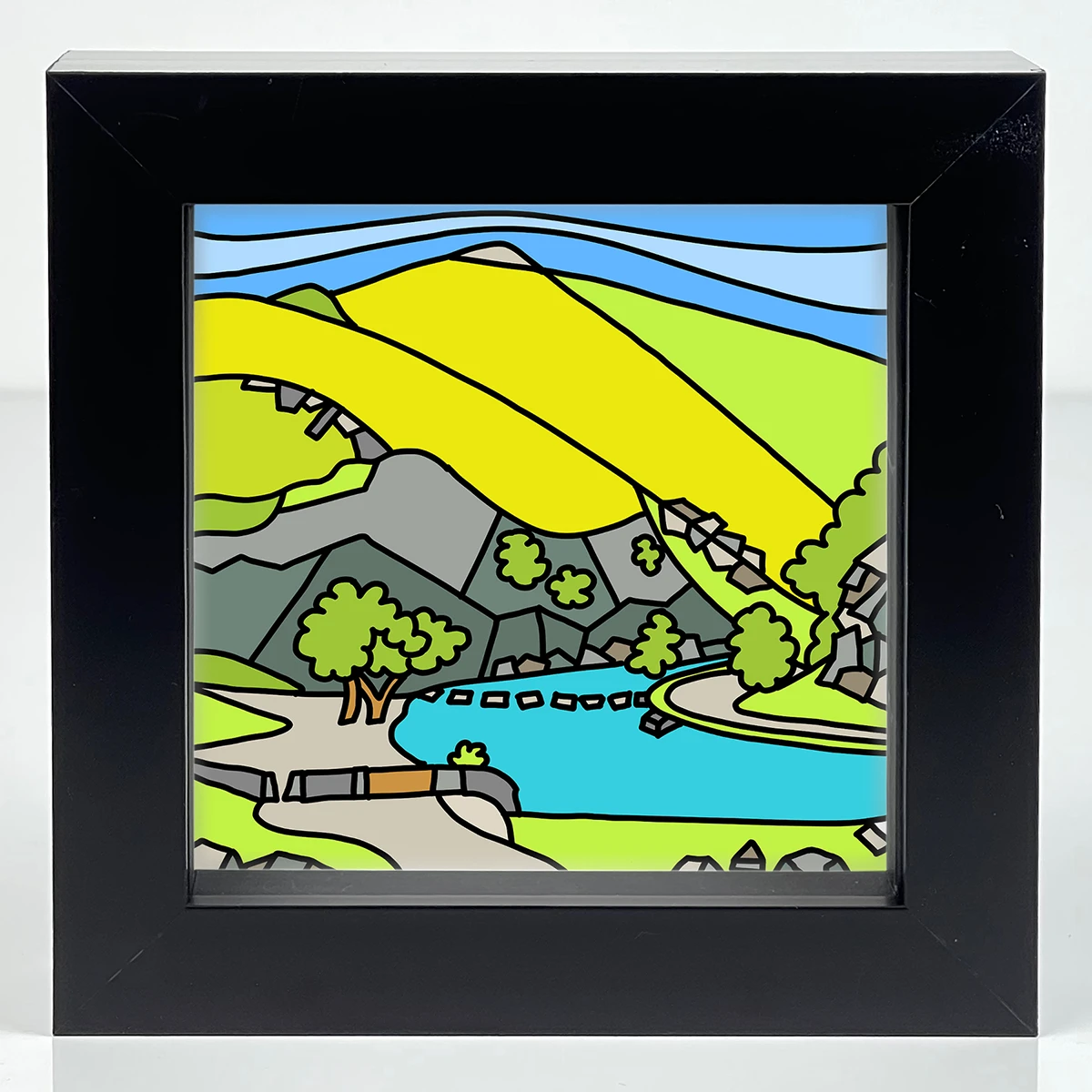 Illam Stepping Stones - Peak District - Mini Fine Art Print 2 Illam Stepping Stones - Peak District - Mini Fine Art Print - Image 2