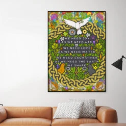 Everybody - The Earth We Share - Maya Angelou - Fine Art Print