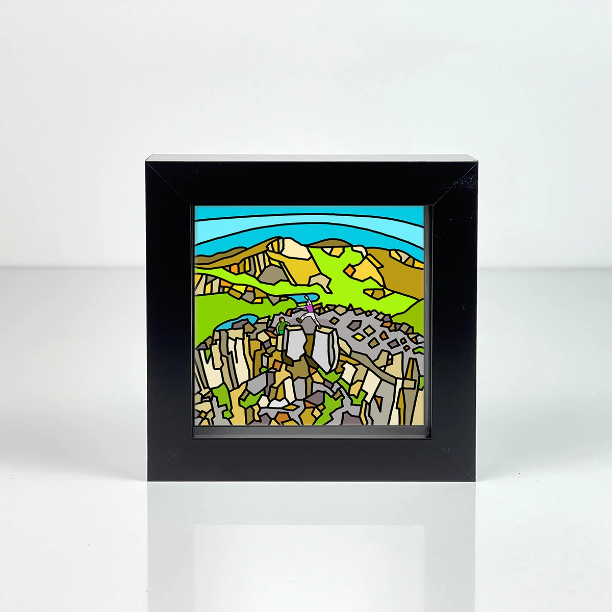 The Jump - Adam & Eve Tryfan - Snowdonia - Mini Fine Art Print 1 The Jump - Adam & Eve Tryfan - Snowdonia - Mini Fine Art Print