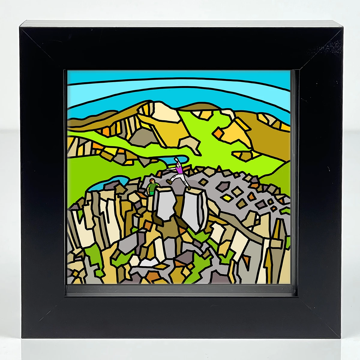 The Jump - Adam & Eve Tryfan - Snowdonia - Mini Fine Art Print 2 The Jump - Adam & Eve Tryfan - Snowdonia - Mini Fine Art Print - Image 2