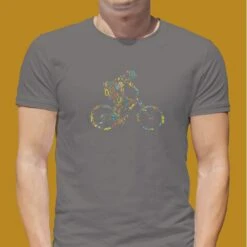 Mountain Bike Race - Love Parks - Park Designs - T Shirt -Kitchenware Store PD T Shirt Run Bikes Grey Page 1