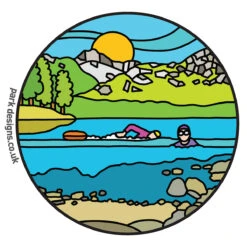 Wild Swimming - Lake District - Blea Tarn - Design T Shirt -Kitchenware Store PD T Shirt WildSwim 2022 Page 01