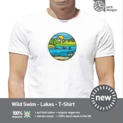 Wild Swimming - Lake District - Blea Tarn - Design T Shirt -Kitchenware Store PD T Shirt WildSwim 2022 Page 04
