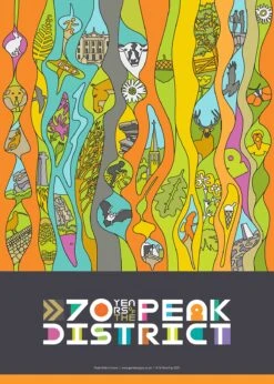 70 Years Of The Peak District - Icons - Fine Art Print -Kitchenware Store PD70YearsPoster2020v1.0POSTERsmall