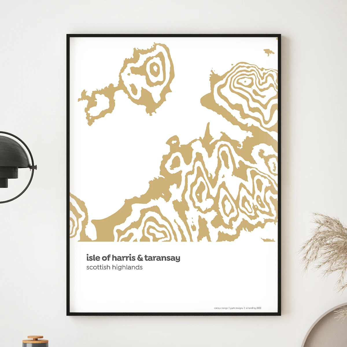 Isle Of Harris & Taransay - Scottish Highlands - Contour Print 2 Isle Of Harris & Taransay - Scottish Highlands - Contour Print - Image 2