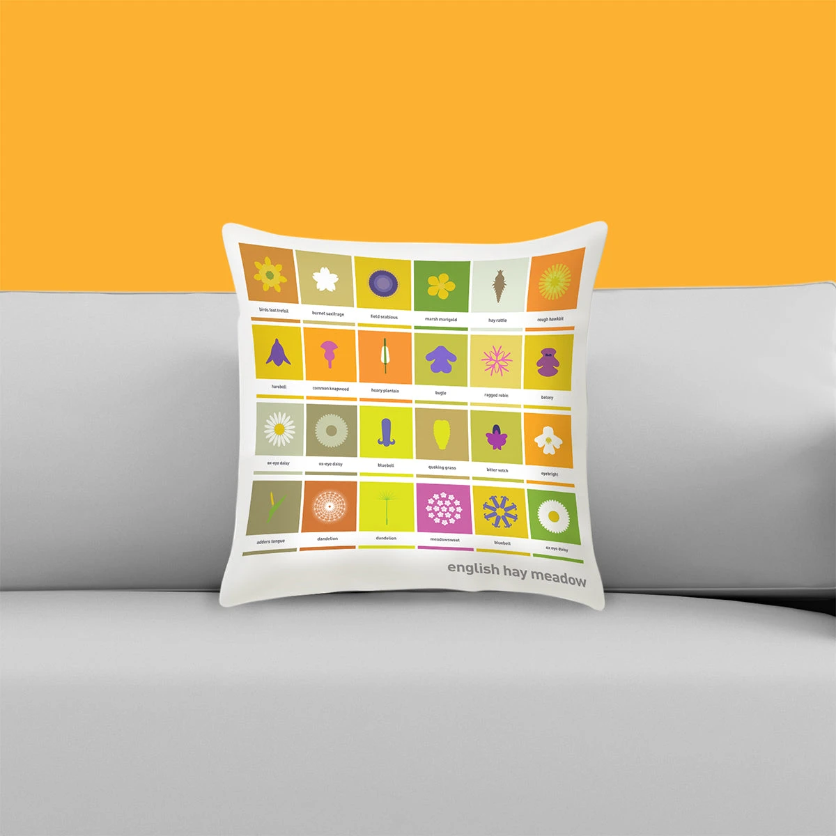 Hay Meadow Icons - Index - Cushion 2 Hay Meadow Icons - Index - Cushion - Image 2