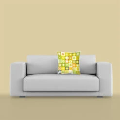 Hay Meadow Icons - Square Pattern - Cushion -Kitchenware Store PDCRPDxxxxxWHITEROOM25