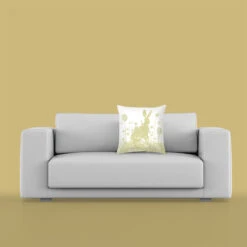 Hare In Cotton Grass - Cushion -Kitchenware Store PDCRPDxxxxxWHITEROOM8