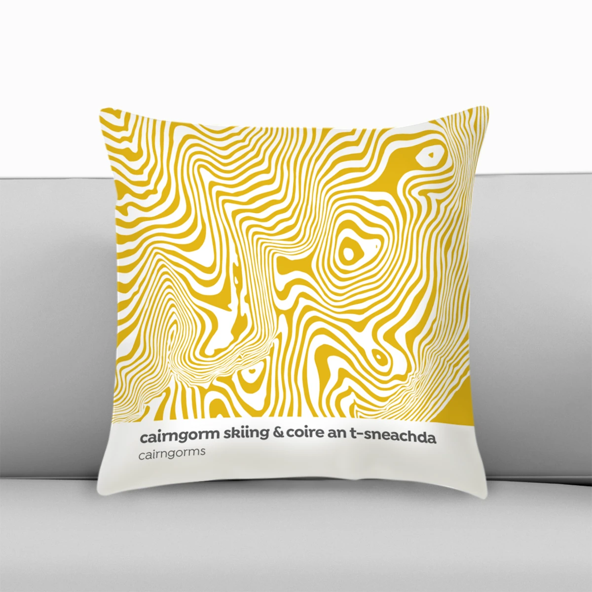 Cairngorm Mountain Skiing - Scottish Highlands - Contour Range Cushion 2 Cairngorm Mountain Skiing - Scottish Highlands - Contour Range Cushion - Image 2