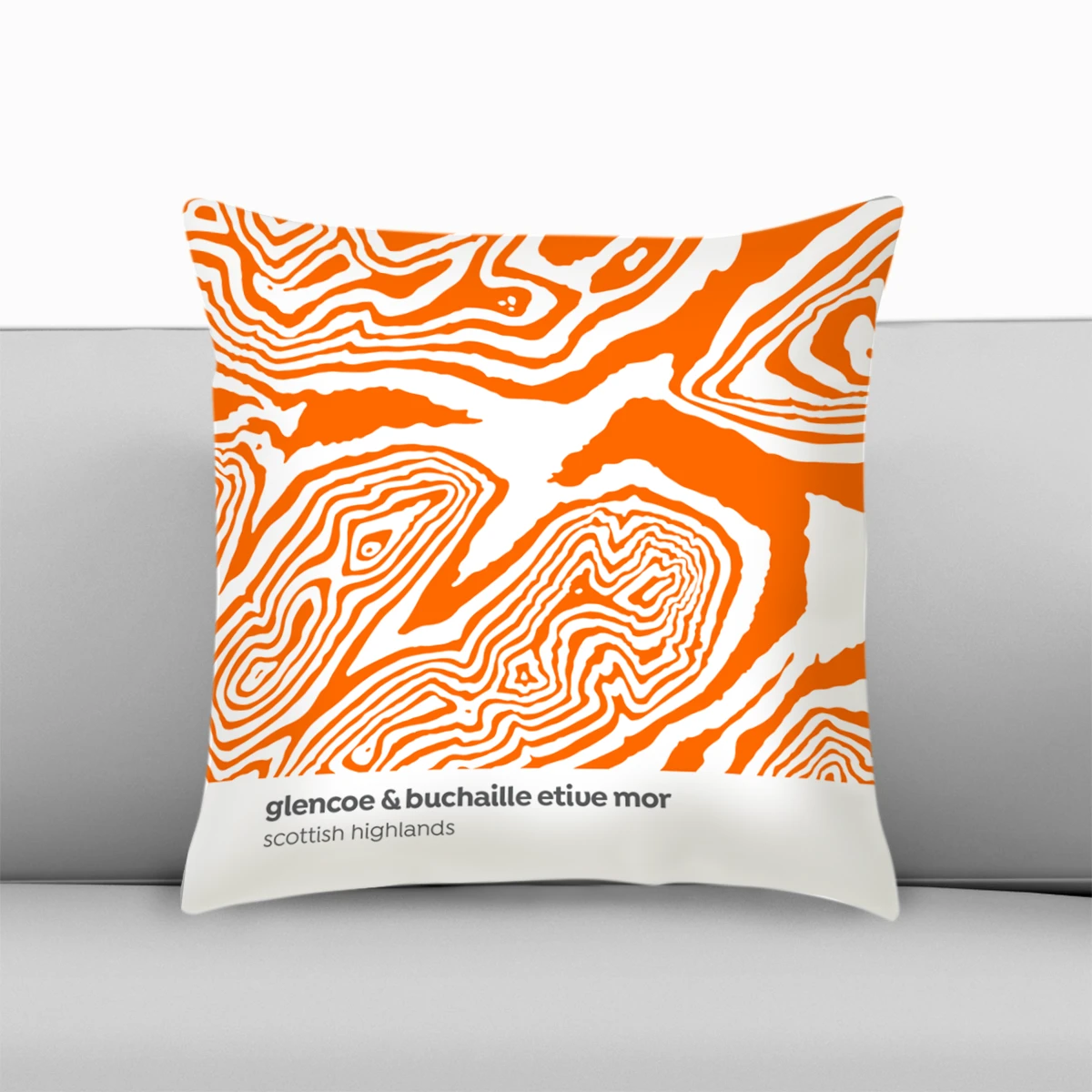 Glencoe - Aonach Eagach Ridge - Scottish Highlands - Contour Range Cushion 2 Glencoe - Aonach Eagach Ridge - Scottish Highlands - Contour Range Cushion - Image 2