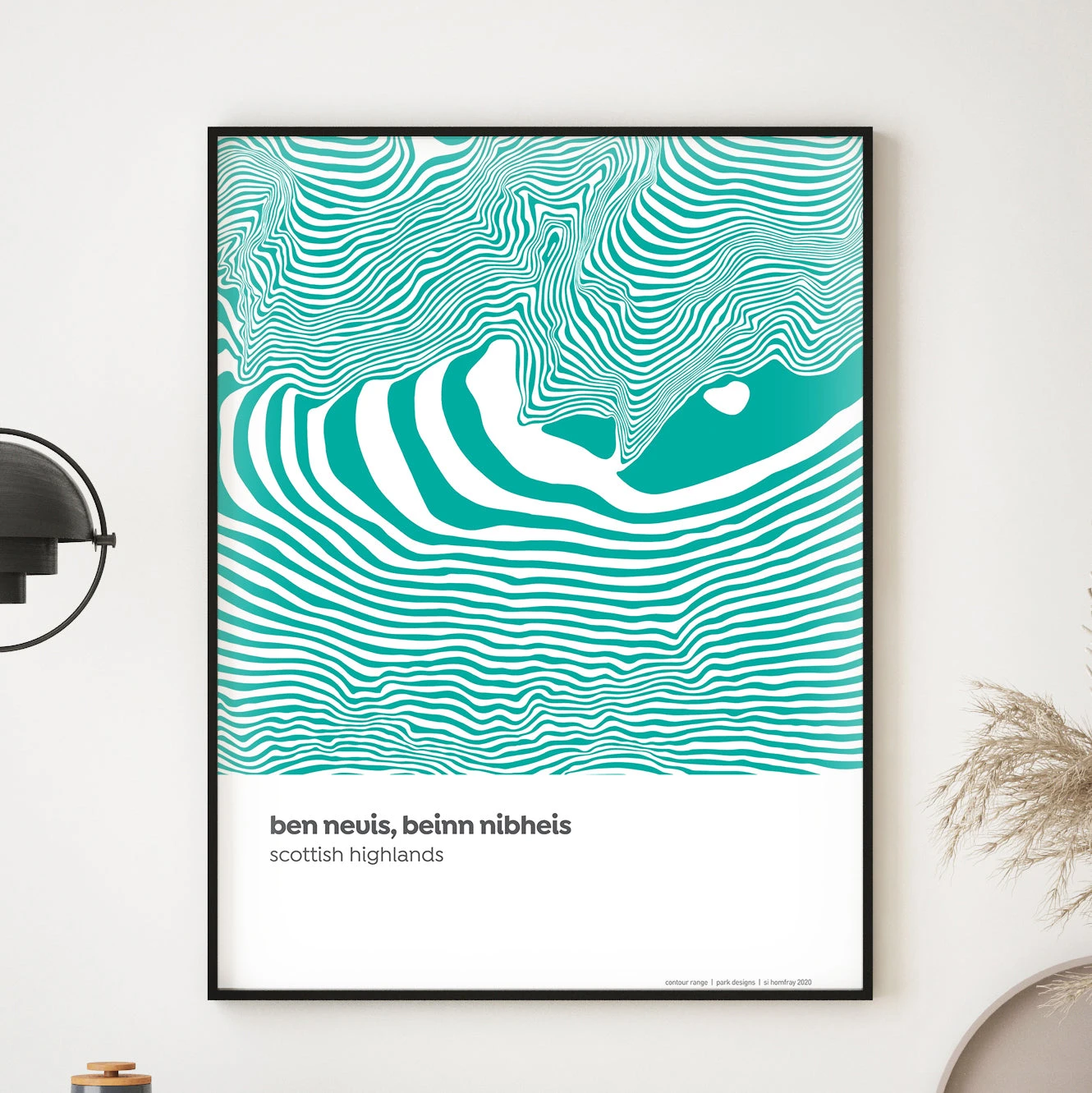 Ben Nevis - Scottish Highlands Contour Print 2 Ben Nevis - Scottish Highlands Contour Print - Image 2