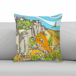 Curbar Edge Overlooking Curbar Gap - Peak District - Cushion