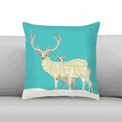Red Deer Family Values - Iconic - Cushion