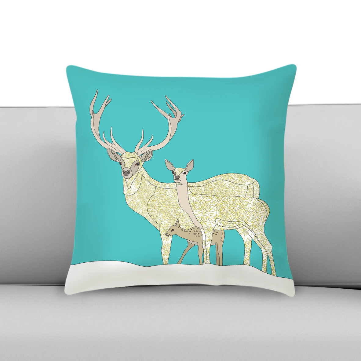 Red Deer Family Values - Iconic - Cushion 1 Red Deer Family Values - Iconic - Cushion
