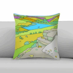 Ladybower From Bamford Edge - Peak District - Cushion