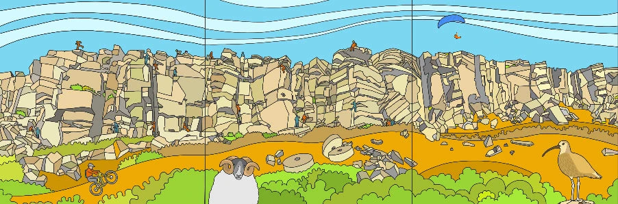 Stanage Trip Tick 01 - Peak District Print 3 Stanage Trip Tick 01 - Peak District Print - Image 3