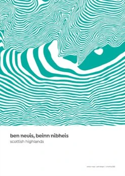 Ben Nevis - Scottish Highlands Contour Print 5 Ben Nevis - Scottish Highlands Contour Print -Kitchenware Store PDDCRBenNevis2021small