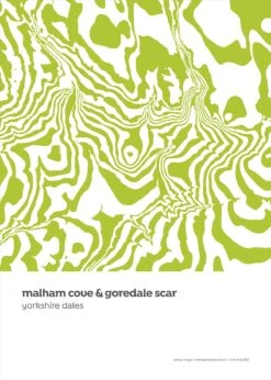 Malham Cove Yorkshire Dales Contour Print -Kitchenware Store PDDContourArtMalhamCove2021small