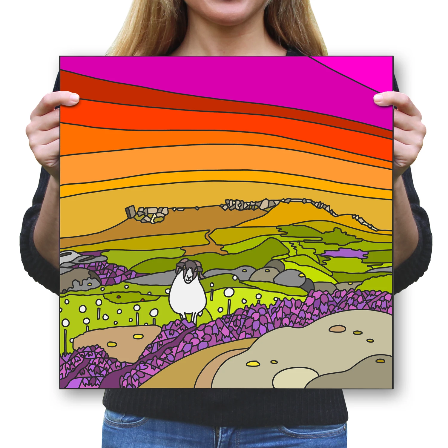 Higgar Tor From Carl Wark - Peak District Print 2 Higgar Tor From Carl Wark - Peak District Print - Image 2