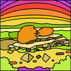 Kissing Stones - Peak District - Mini Fine Art Print -Kitchenware Store PDKissingStoneswainstones1200px