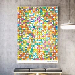 Beauty Spots – Peak District Map Art Print