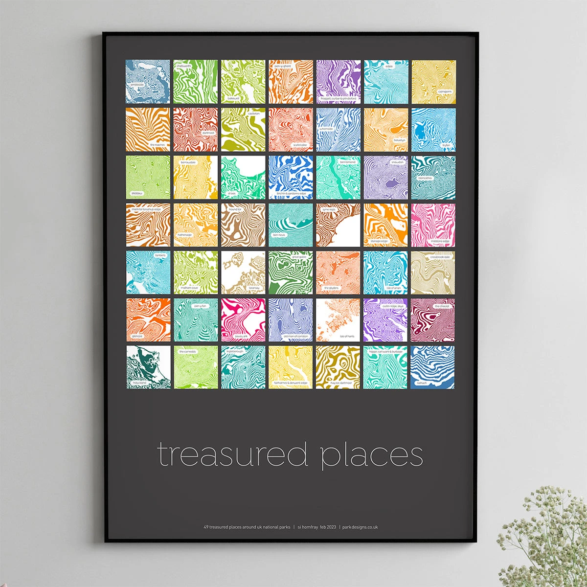 Treasured Places 49 Contour Range - FIne Art Print 2 Treasured Places 49 Contour Range - FIne Art Print - Image 2