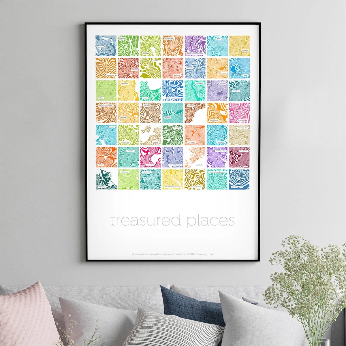 Treasured Places 49 Contour Range - FIne Art Print 3 Treasured Places 49 Contour Range - FIne Art Print - Image 3
