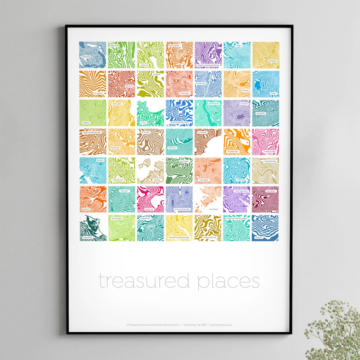 Treasured Places 49 Contour Range - FIne Art Print 4 Treasured Places 49 Contour Range - FIne Art Print - Image 4