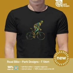 Road Bike - Love Parks - Park Designs - T Shirt -Kitchenware Store PDTShirtMTBDesignVisuals2022 Page 01