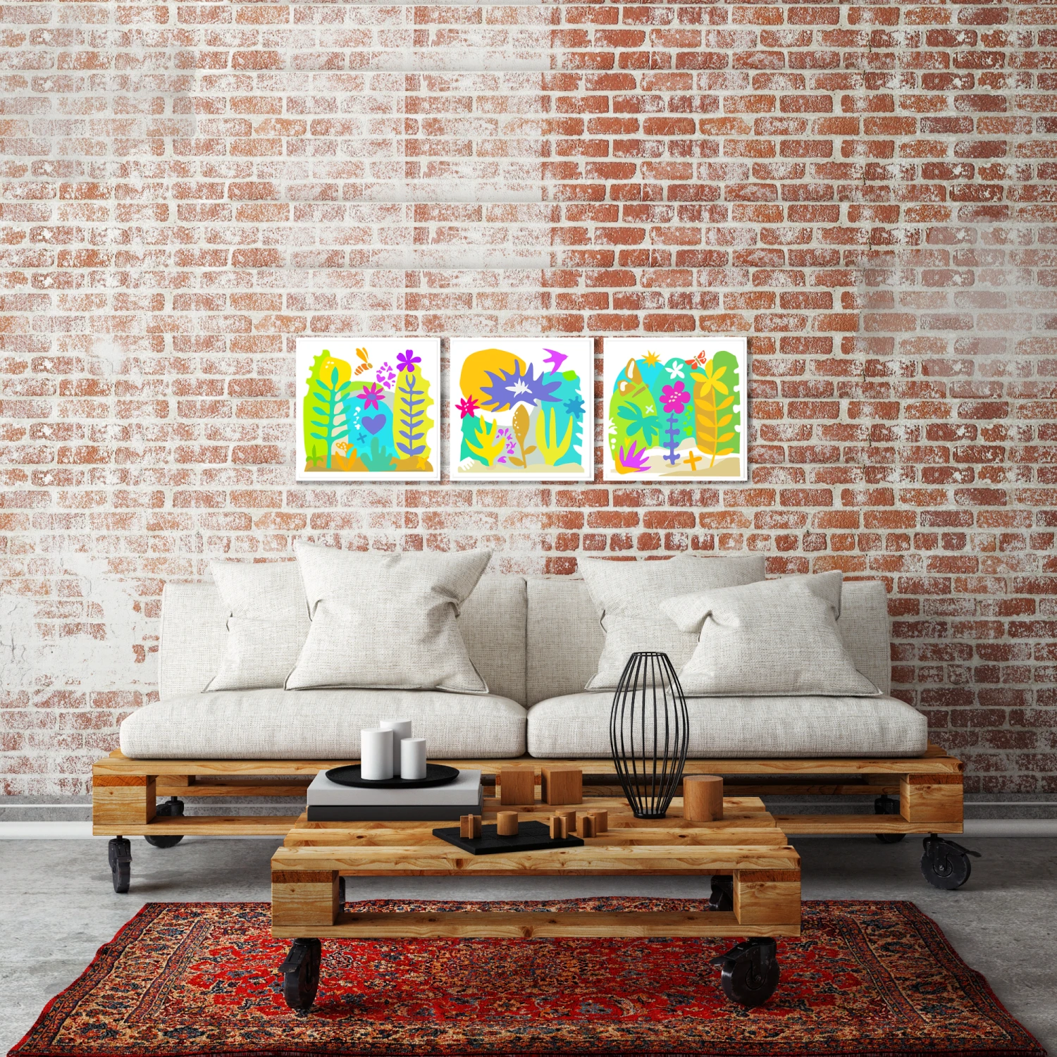 Hay Meadow Tryptych Set - Love Nature - Fine Art Prints 3 Hay Meadow Tryptych Set - Love Nature - Fine Art Prints - Image 3