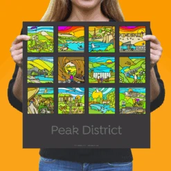 Peak District Idylls - 12 Print Collection - Fine Art Print -Kitchenware Store PDcollection12REVPrintSquares2022Or