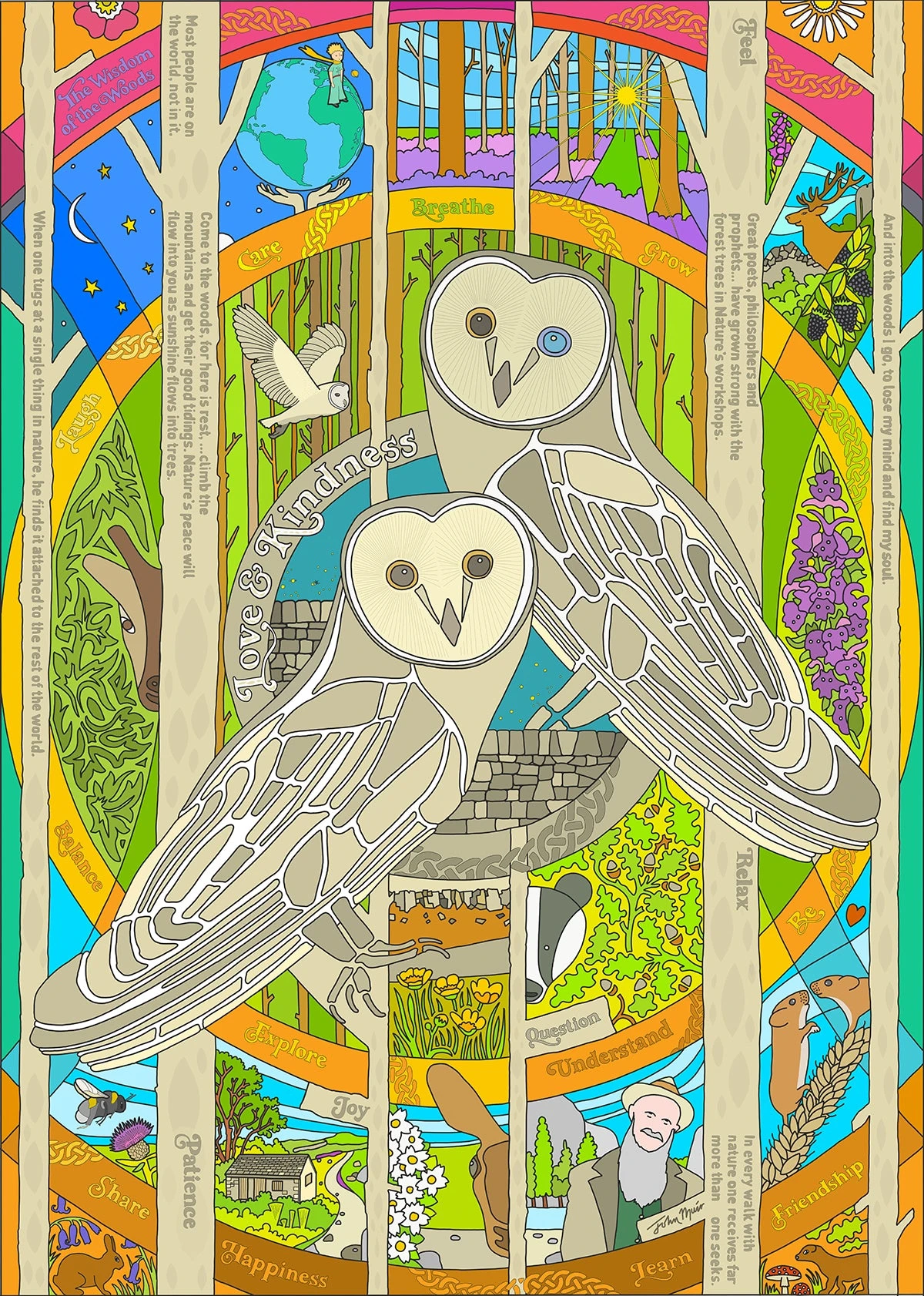 The Wisdom Of The Woods - John Muir - Fine Art Print 3 The Wisdom Of The Woods - John Muir - Fine Art Print - Image 3