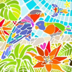 Parrots - Where Good Conversation Turns To Love - Fine Art Print 5 Parrots - Where Good Conversation Turns To Love - Fine Art Print -Kitchenware Store Parrots thegoodconversationweb