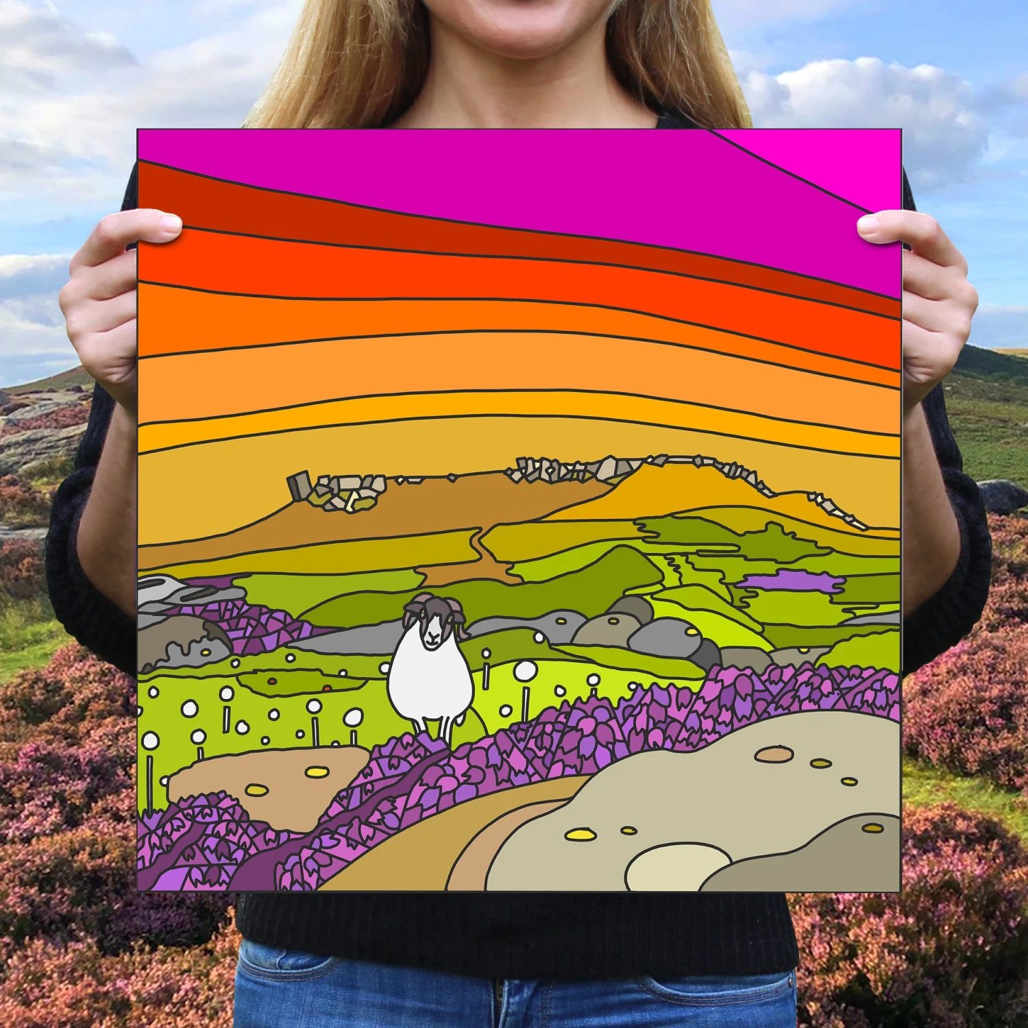 Higgar Tor From Carl Wark - Peak District Print 1 Higgar Tor From Carl Wark - Peak District Print